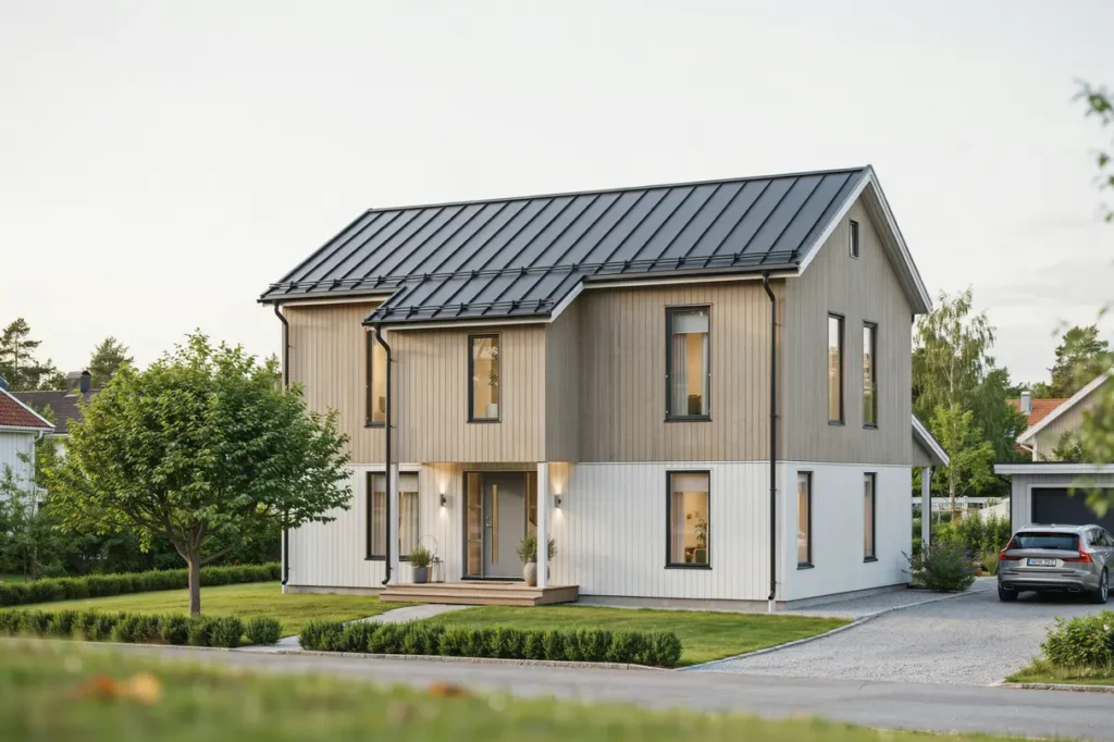 komplett takbyte med oml ggning p villa i ytterby kung lv